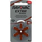 RAYOVAC Hörgeräte-Batterien 312 Extra Advanced 1,45V 180 mAh 6er-Pack RAYOVAC Hörgeräte-Batterien