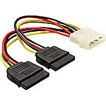 Mod-it Strom-Adapterkabel für SATA-Festplatten (Molex auf 2x SATA) ca. 15cm Mod-it Strom-Adapter für SATA-Festplatten