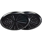 CHG Pizza-Backbleche 2er-Set f&uuml;r knusprigen Pizzaboden antihaftbeschichtet CHG