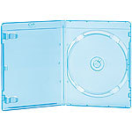 PEARL Blu-ray Slim-Soft-Hüllen blau-transparent im 10er-Pack für je 1 Disc PEARL Blu-ray Hüllen