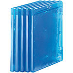 PEARL Blu-ray Soft-Hüllen blau-transparent im 50er-Pack für 2 Discs PEARL Blu-ray Hüllen