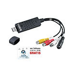 Q-Sonic USB-Video-Grabber VG-202 zum Digitalisieren, mit Software für Windows Q-Sonic USB-Video-Grabber