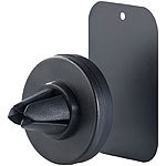 Callstel 4er-Set Mini-Kfz-Smartphone-Halterung für Lüftungsgitter, Halte-Magnet Callstel Magnetische KFZ-Smartphone-Halterungen für Lüftungsgitter