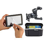 NavGear Zubeh&ouml;r-Set mit L&uuml;ftungsgitter-Halterung f&uuml;r 5,0" Ger&auml;te NavGear Navi KFZ-Zubeh&ouml;r-Sets