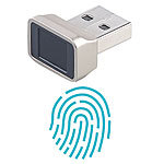 Xystec Finger-Abdruck-Scanner für Windows 7, 8, 8.1 & 10, mit 360°-Erkennung Xystec USB-Fingerabdruck-Scanner für Windows und Online-Login