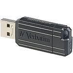 Verbatim PinStripe 32GB USB-Speicherstick (USB 2.0), schwarz Verbatim 