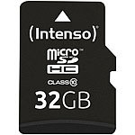Intenso microSDHC-Speicherkarte 32 GB; Class 10; inkl. SD-Adapter Intenso