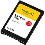 Intenso TOP SSD-Festplatte mit 512 GB, 2,5", bis 520 MB/s, SATA III Intenso