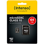 Intenso microSDXC-Speicherkarte 64 GB Class 10 inkl. SDXC-Adapter Intenso microSD-Speicherkarten