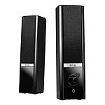 Hercules 2.0 Gloss Stereo Lautsprecher-Set, schwarz, 8 Watt Hercules Stereo-Lautsprecher