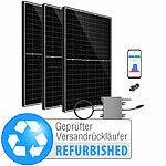 revolt 1,14kW(3x380W)MPPT-Solaranlage+1,3kW Wechselrichter, Versandrückläufer revolt Solaranlagen-Set: Mikro-Inverter mit MPPT-Regler und Solarpanel