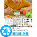 Playtastic Steine-Malset mit 10 Steinen und Nachtleuchtfarben, Versandrückläufer Playtastic Steine-Malsets 