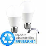Luminea 2er-Set LED-Lampen mit 3 Helligkeits-Stufen, Versandrückläufer Luminea LED-Lampen E27 mit 3 Helligkeitsstufen tageslichtweiß