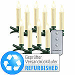 Lunartec LED-Outdoor-Weihnachtsbaum-Kerzen mit Timer, Versandrückläufer Lunartec LED-Weihnachtsbaum-Kerzen mit IR-Fernbedienung, Outdoor