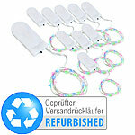 Lunartec 10er-Set LED-Lichterdraht mit je 24 Mikro-LEDs, Versandrückläufer Lunartec LED-Lichterdrähte