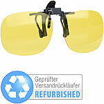 PEARL Nachtsicht-Brillenclip in rundlichem Design, Versandrückläufer PEARL Nachtsicht-Brillen-Clip für Brillenträger 