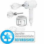 Rosenstein & Söhne 3in1-Akku-Handmixer, Zerkleinerer, Versandrückläufer Rosenstein & Söhne 3in1-Akku-Handmixer, Zerkleinerer und Schneebesen