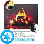 infactory Animiertes LED-Wandbild "Kaminfeuer", 40 x 30 cm,Versandrückläufer infactory Animierte LED-Bilder "Kaminfeuer" 