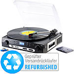 Q-Sonic USB-Plattenspieler mit Recorder, Radio, AUX, Cassette (refurbished) Q-Sonic 