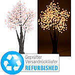 Luminea LED-Deko-Kirschbaum, 384 beleuchtete Blüten, 150 cm, Versandrückläufer Luminea Große LED-Bäume für innen und außen