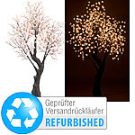 Luminea LED-Deko-Kirschbaum, 576 beleuchtete Blüten, 200 cm, Versandrückläufer Luminea
