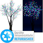 Luminea LED-Deko-Kirschbaum, 336 farbig beleuchtet, Versandrückläufer Luminea