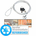 VisorTech Notebookschloss Safety Lock-gummiertem Stahlkabel, Versandrückläufer VisorTech Notebookschlösser