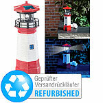 Lunartec Solar-Deko-Leuchtturm mit LED-Licht, Versandrückläufer Lunartec 
