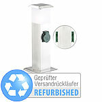 Royal Gardineer 2in1-Wegeleuchte & 2-fach-Outdoor-Steckdosen, Versandrückläufer Royal Gardineer Gartensteckdosen mit Beleuchtung 