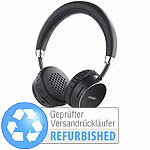 auvisio Premium-Bluetooth 4.0-On-Ear-Headset im Alu-Gehäuse, Versandrückläufer auvisio On-Ear-Headsets mit Bluetooth