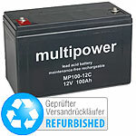 Multipower AGM Bleiakku mit 100 Ah / 12 V, zyklenfest, Versandrückläufer Multipower Blei-Akkus