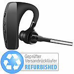 Callstel Headset, Bluetooth 5, aptX, 2 HD-Mikrofone, Versandrückläufer Callstel In-Ear-Mono-Headsets mit Bluetooth und Windgeräusch-Unterdrückung