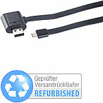 Callstel Micro-USB-Lade- & Daten-Flachkabel, Versandrückläufer Callstel USB-Kabel
