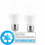 Luminea 2er-Set LED-Lampe E27 9W (ers. 75W) 3-stufig dimmbar,Versandrückläufer Luminea LED-Lampe E27 mit 3 Helligkeitsstufen tageslichtweiß
