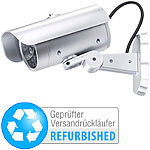 VisorTech Überwachungskamera-Attrappe mit Bewegungssensor (Versandrückläufer) VisorTech Kamera-Attrappen