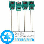 Royal Gardineer 4er-Set 3in1 Kombi-Bodenmessgerät für Pflanzenerde,Versandrückläufer Royal Gardineer Bodentester