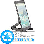 PEARL Faltbarer Tablet-Ständer für iPad, Tablet-PC, Versandrückläufer PEARL Tablet-Klapp-Ständer