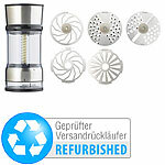 Rosenstein & Söhne Elegante Küchenreibe mit Mahlwerk und Dose, Versandrückläufer Rosenstein & Söhne Universal Dosenreiben & -Mühlen