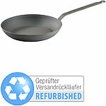 Tornwald-Schmiede Kaltgeschmiedete Bratpfanne mit 4,5 cm Versandrückläufer Tornwald-Schmiede Kalt geschmiedete Eisen-Pfannen