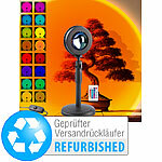 PEARL RGB-LED-Sonnenuntergangsleuchte, 16 Farben, Versandrückläufer PEARL RGB Sonnenuntergangslampen Stimmungslicht, 16 Farben