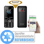 simvalley MOBILE Komforthandy mit Garantruf Premium, XL-Farbdisplay,Versandrückläufer, simvalley MOBILE Notruf-Handys mit GPS