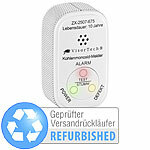 VisorTech Mini-Kohlenmonoxid-Melder mit 10-Jahres-Batterie, Versandrückläufer VisorTech Kohlenmonoxidmelder
