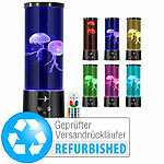 Lunartec LED-Quallen-Leuchte, 17 Farben, 4 Modi, Versandrückläufer Lunartec Dimmbare LED-Quallen-Lampen mit RGBW-LEDs und Fernbedienung