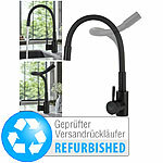 Rosenstein & Söhne Edelstahl-Küchenarmatur, flexibler Auslauf, 360°, Versandrückläufer Rosenstein & Söhne 