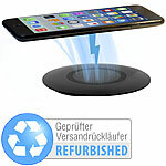 Callstel Extraflache Schnell-Ladestation mit Qi, Versandrückläufer Callstel Qi-kompatible Schnell-Ladegeräte
