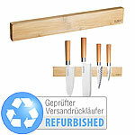 TokioKitchenWare Originelle Messermagnetleiste aus echtem Bambus-Holz,Versandrückläufer TokioKitchenWare Magnet-Messerleisten