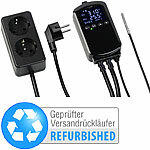 revolt Digitaler Temperaturregler für 2 Heiz- & Klimageräte,Versandrückläufer revolt Steckdosen-Thermostate für 2 Heiz- & Klimageräte