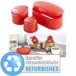 Rosenstein & Söhne 3er-Set Universal-Verschluss-Deckel, Versandrückläufer Rosenstein & Söhne Tütenverschlüsse