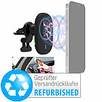 Callstel Kfz-Smartphone-Halterung & Ladegerät, MagSafe,Versandrückläufer Callstel MagSafe-und Qi-kompatible Kfz-Ladehalter