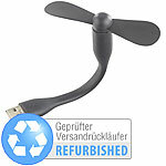 Callstel Flexibler USB-Ventilator für PC, Notebook, Versandrückläufer Callstel USB-Ventilatoren